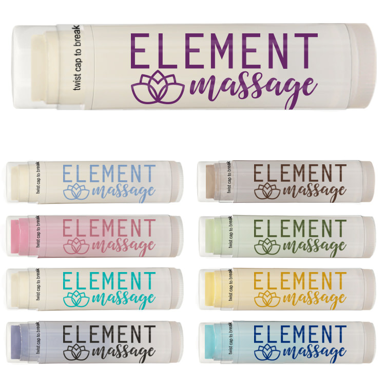 Colored Lip Balm in Clear Tube-One Color